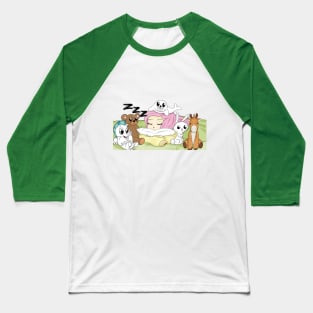 MLP Sleepy Time- Fulttershy Baseball T-Shirt